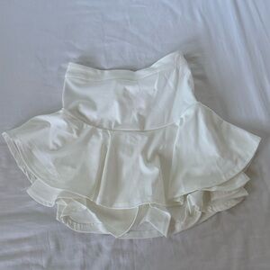 White Ruffled Skirt